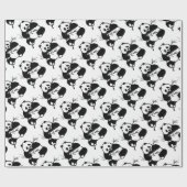 Kauen Panda Geschenkpapier (Flach)
