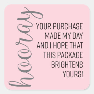 Kauf-Aufkleber Quadratischer Aufkleber