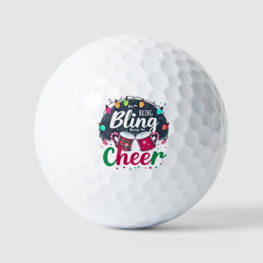 "Kauf den Glamour, bring die Freude." Golfball (Vorderseite)