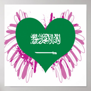 Kauf der Flagge Saudi-Arabiens Poster