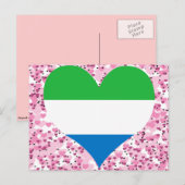 Kauf der Flagge Sierra Leones Postkarte (Vorne/Hinten)