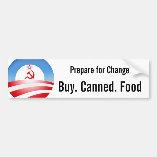 Kauf. Eingemacht. Nahrung Autoaufkleber (Vorne)