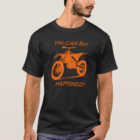 Kauf-Glück - Orange auf Schwarzem (KTM) T-Shirt (Vorderseite)