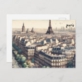 Kauf-Karte paris Masse-Postkarten Postkarte (Vorne/Hinten)