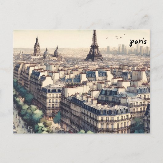 Kauf-Karte paris Masse-Postkarten Postkarte (Vorderseite)