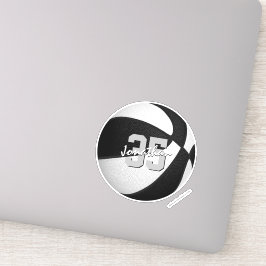 Kauf von 1 oder mehr Schwarz-weißen Basketballmann Aufkleber