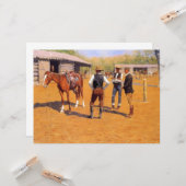 Kauf von Polo-Ponys im alten amerikanischen Westen Karte (Vorderseite/Rückseite Beispiel)