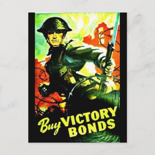 Kauf von Victory Bonds Postkarte (Vorderseite)