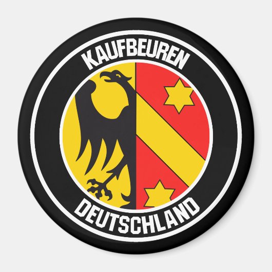 Kaufbeuren Round Emblem Magnet (Vorne)