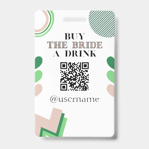 Kaufe der Braut einen Drink Crowdfunding Junggesel Ausweis
