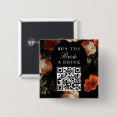 Kaufe der Braut einen Drink Junggesellinnenabschie Button (Vorne & Hinten)