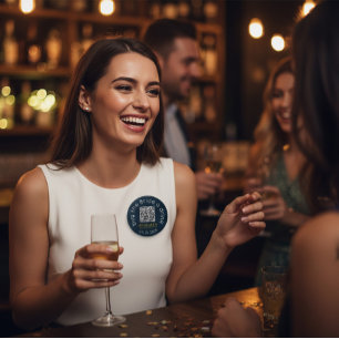 Kaufe der Braut einen Drink QR-Code Button