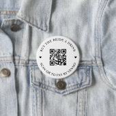 Kaufe der Braut einen Drink QR-Code-Button Button (Beispiel)