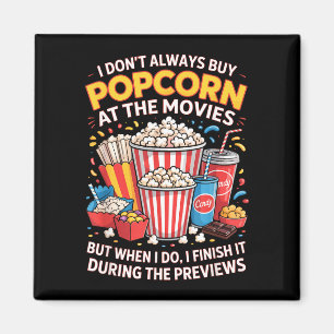 Kaufe keine Popcorn-Film-Kino-Essen-Nacht-Snack Magnet