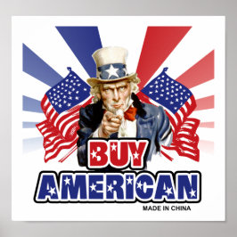 Kaufen Amerikaner ( Made in China ) - Witziger Wit Poster