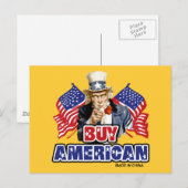 Kaufen Amerikaner ( Made in China ) - Witziger Wit Postkarte (Vorne/Hinten)