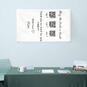 kaufen Braut ein Getränk Scan QR Code danke IhnenE Banner (Messeveranstaltung)
