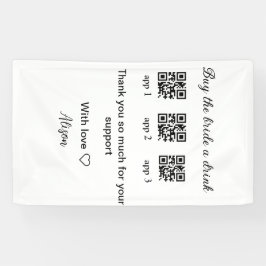 kaufen Braut ein Getränk Scan QR Code danke IhnenE Banner