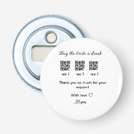 kaufen Braut ein Getränk Scan QR Code danke IhnenE Flaschenöffner