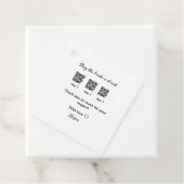 kaufen Braut ein Getränk Scan QR Code danke IhnenE Geschenkanhänger (Beispiel)