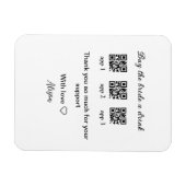 kaufen Braut ein Getränk Scan QR Code danke IhnenE Magnet (Horizontal)