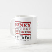 Kaufen glücklicher Dirt Bike Funny Mug Kaffeetasse (Vorderseite Links)