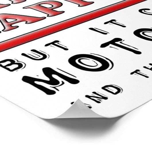 Kaufen Happiness Motorrad Funny Poster (Ecke)