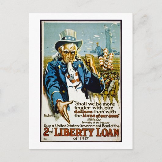 Kaufen Sie 1917 eine Anleihe der Regierung der Ver Postkarte (Vorderseite)