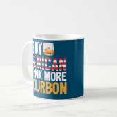 Kaufen Sie American Drink Mehr Bourbon Funny Whisk Kaffeetasse (Vorderseite Links)