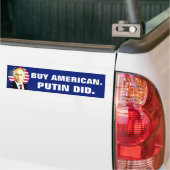 "Kaufen Sie Amerikaner. Putin tat" mit Autoaufkleber (Auf Lkw)