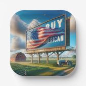 Kaufen Sie amerikanische Reklametafeln mit Bauernt Pappteller (Vorderseite)