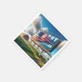 Kaufen Sie amerikanische Reklametafeln mit Bauernt Serviette (Ecke)