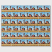 Kaufen Sie AMERIKANISCHEN Text mit Flag auf einem Geschenkpapier (Flach)