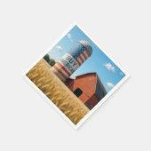 Kaufen Sie AMERIKANISCHEN Text mit Flag auf einem Serviette (Ecke)