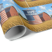 Kaufen Sie amerikanisches Sign auf einem Farm Silo Geschenkpapier (Rolleneckpunkt)
