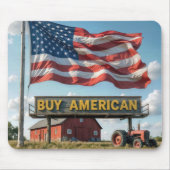 Kaufen Sie amerikanisches Zeichen mit Stall und Tr Mousepad (Vorne)