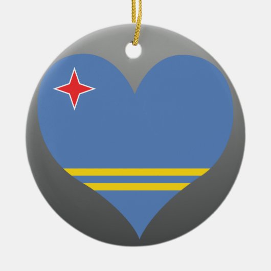 Kaufen Sie Aruba-Flagge Keramikornament (Vorne)