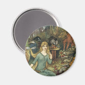 Kaufen Sie bei uns mit einer goldenen Kurve Magnet (Vorderseite/Rückseite)