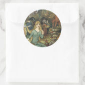 Kaufen Sie bei uns mit einer goldenen Kurve Runder Aufkleber (Tasche)