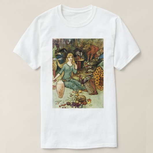 Kaufen Sie bei uns mit einer goldenen Kurve T-Shirt (Design vorne)