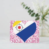 Kaufen Sie Bonaire Flag Postkarte (Stehend Vorderseite)
