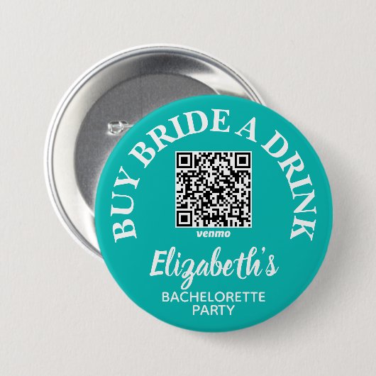 Kaufen Sie Brie A Drink Junggeselinnen-Abschied QR Button (Vorne & Hinten)