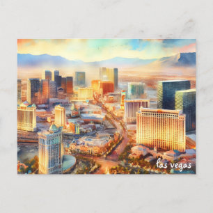 Kaufen Sie bunte Reise Vintage Las Vegas Postkarte