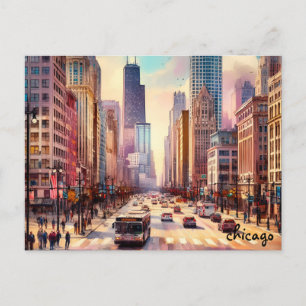 Kaufen Sie coole Travel Vintage Chicago Postkarten