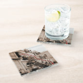 Kaufen Sie den Dip Stock Market Spaß Glasuntersetzer (Schrägansicht)