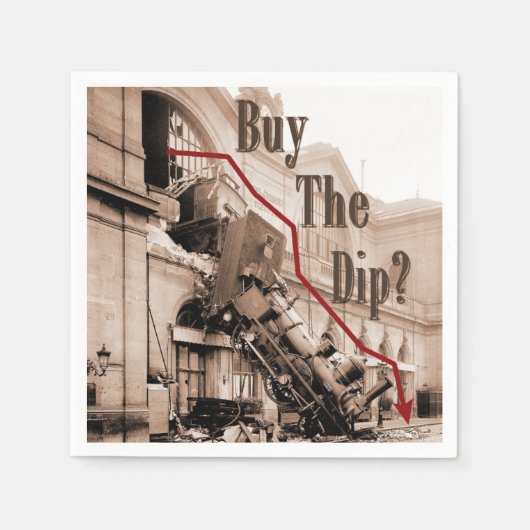 Kaufen Sie den Dip Stock Market Spaß Serviette (Vorderseite)