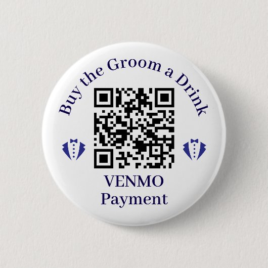 Kaufen Sie den "Groom a Drink Simple" Button (Vorderseite)
