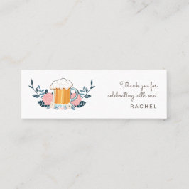 Kaufen Sie der Braut ein Bierbachelorette Mini Visitenkarte