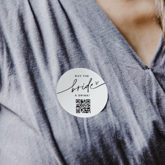 Kaufen Sie die Braut als Getränk-Bachelorette Runder Aufkleber