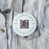 Kaufen Sie die Braut ein Getränk QR Code Bachelore Button (Beispiel)